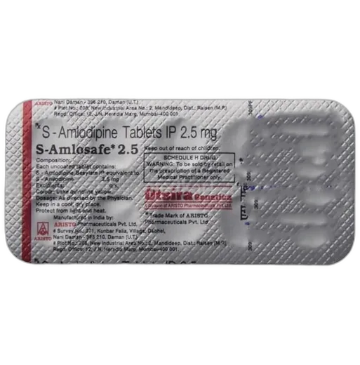s amlosafe 2.5mg tablet 10's